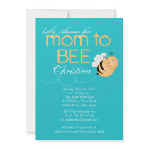 Modern Mum to Bee Baby Shower Invitation