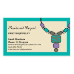 Modern Necklace Jewellery Business Card