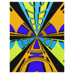 Modern orange blue yellow circular design flyers