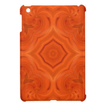 Modern orange wood pattern cover for the iPad mini