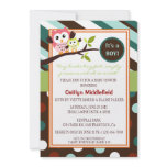Modern Owls Baby Shower Invite invitations