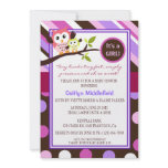 Modern Owls Baby Shower Invite