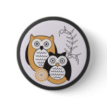 Modern Owls Button
