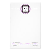 Modern Personalised Monogrammed Stationery