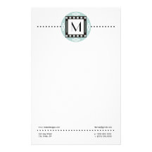 Modern Personalised Monogrammed Stationery