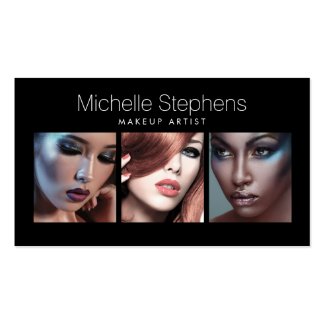 Modern Photo Card for Makeup Artists, Stylists II Pack Of Standard Business Cards