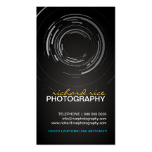 Modern Photographer Business Cards
