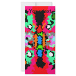 Modern pink and grey crystallised butterfly rack cards