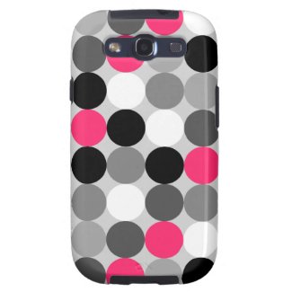 Modern pink, black and white Samsung Galaxy S Case Galaxy S3 Case
