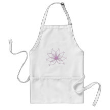 Modern Pink Daisy Aprons