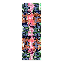 Modern pink green psychedelic swirls