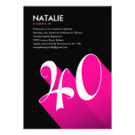 Modern Pop 40th Birthday Party Invitations
