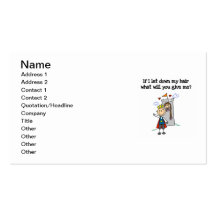 Modern Rapunzel Business Card