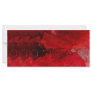 Modern Red Abstract Painting Art Rack Card