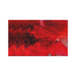Modern Red Abstract Painting Art Wrapped Canvas Stretched Canvas Prints