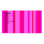 Modern red and light pink stripes business card templates