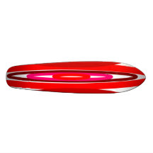 Modern red circles skate board