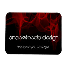 modern red fire bussiness card flexible magnet