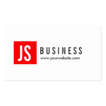 Modern Red Logo Plastic Surgeon Business Card