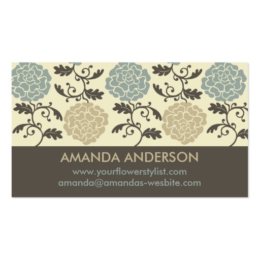 Modern Regal Rose Print Business Cards