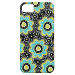 Modern Retro Flower Teal & LIme