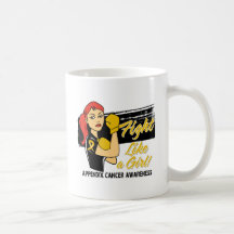 Modern Rosie Fight Like a Girl - Appendix Cancer Mug