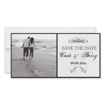 Modern "Save-the-date" Announcement (Photo) Customized Photo Card