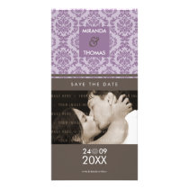 MODERN SAVE THE DATE CARD :: damask colours 7
