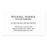 Modern simple elegant white grey business card