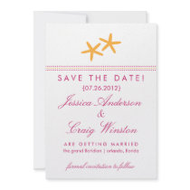 Modern Starfish Save the Date