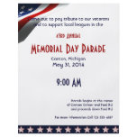 Modern Stars and Stripes Forever Flag Memorial Day Flyer Design