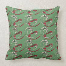 Modern Swirl Pattern American MoJo Pillow