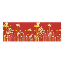 Modern Tall Flowers Mummy Calling Card Business Card