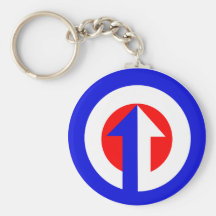 Modern Target & Arrow Key Chains