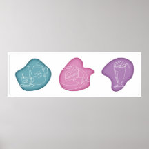 Modern Tea Cake Milkshake Poster