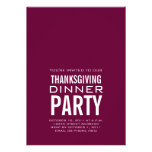 MODERN THANKSGIVING DINNER PARTY INVITATION WINE