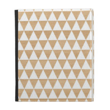 Modern tribal wood geometric chic andes pattern iPad folio case