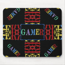 Modern Video Gamer Mosaic Mouse Mat