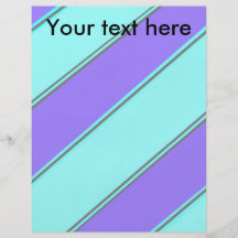 Modern violet blue diagonal stripes flyer design