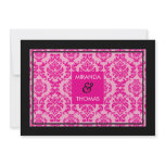 MODERN WEDDING INVITATIONS :: damask colours 2