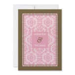 MODERN WEDDING INVITATIONS :: damask colours 9P