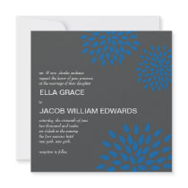 Modern Wedding Invite // Posh Petals // Cerulean
