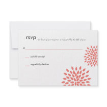 Modern Wedding RSVP // Posh Petals // Papaya