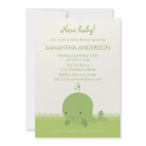 Modern Whale Baby Shower Invitation - Boy/Girl