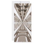 Modern white and grey circular design rack cards