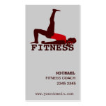 Modern Woman Practicing Yoga Abs Workout Business Cards
