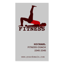 Modern Woman Practicing Yoga Abs Workout Business Cards