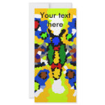 Modern yellow and blue crystallised butterfly rack cards
