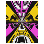 Modern yellow and pink circle pattern flyers