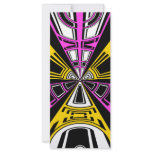 Modern yellow and pink circle pattern rack cards